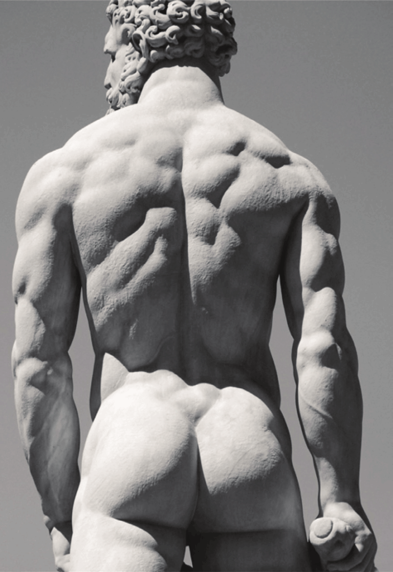 The-back-of-Hercules-in-the-statue-of-Hercules-and-Cacus